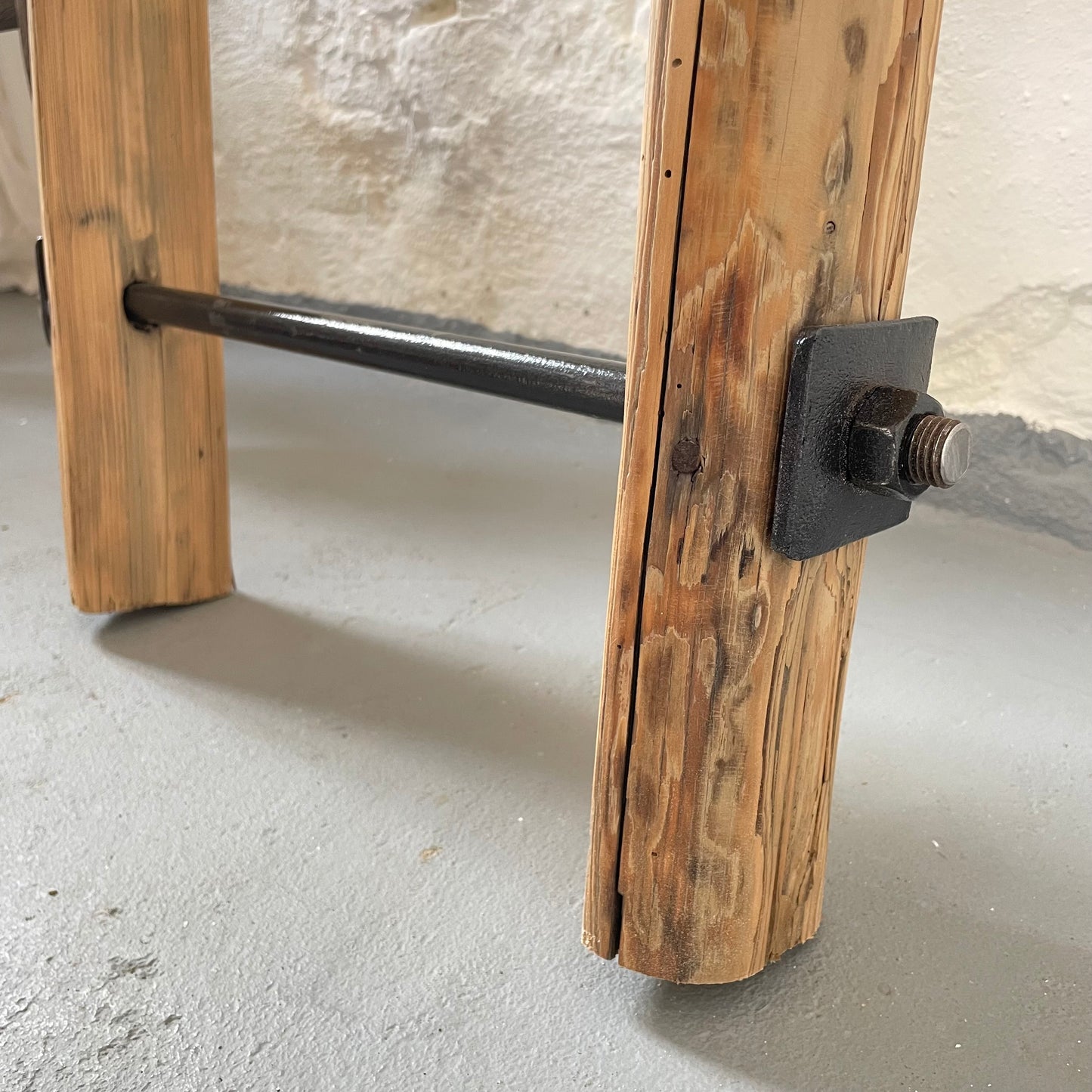 Handtuchleiter aus Holz natur Dekoleiter