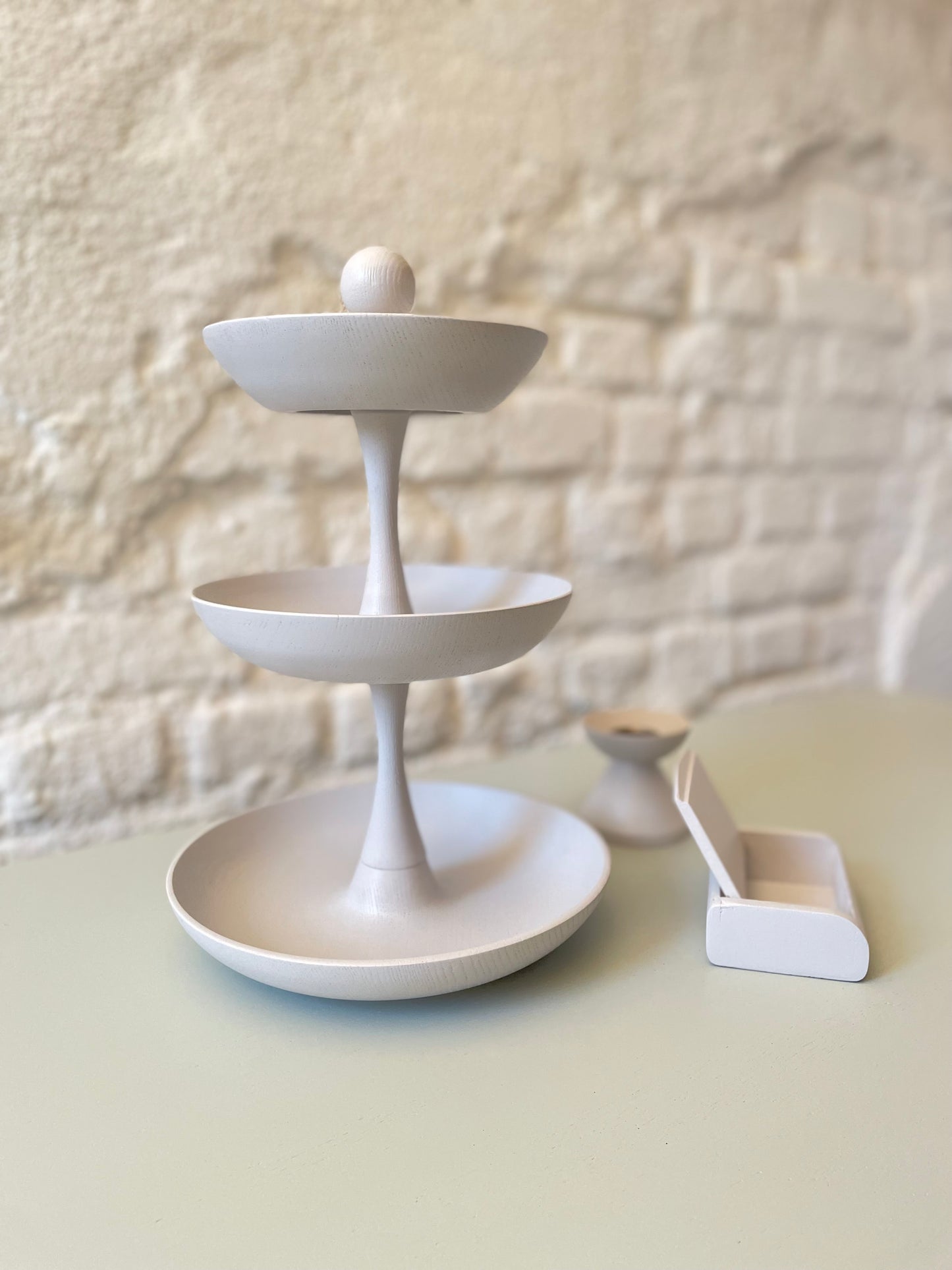 3er Set Wohnaccessoire Dekoration Etagere Schmuck Aufbewahrung Kerzenhalter