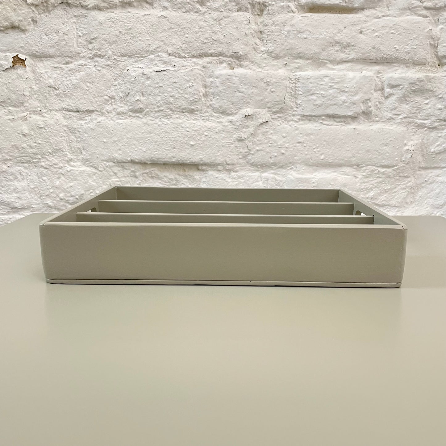 Stifteablage aus Holz Handaufgearbeiteter Secondhand Organizer