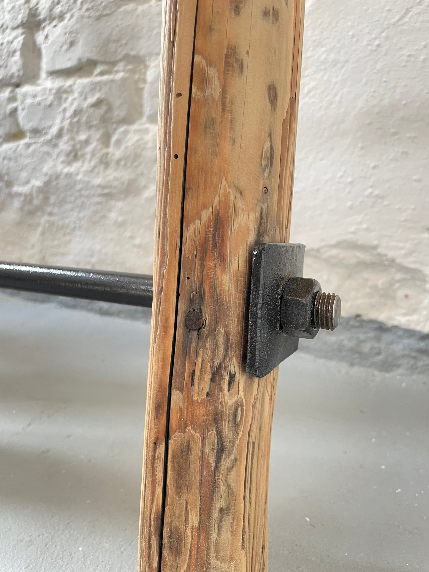 Handtuchleiter aus Holz natur Dekoleiter
