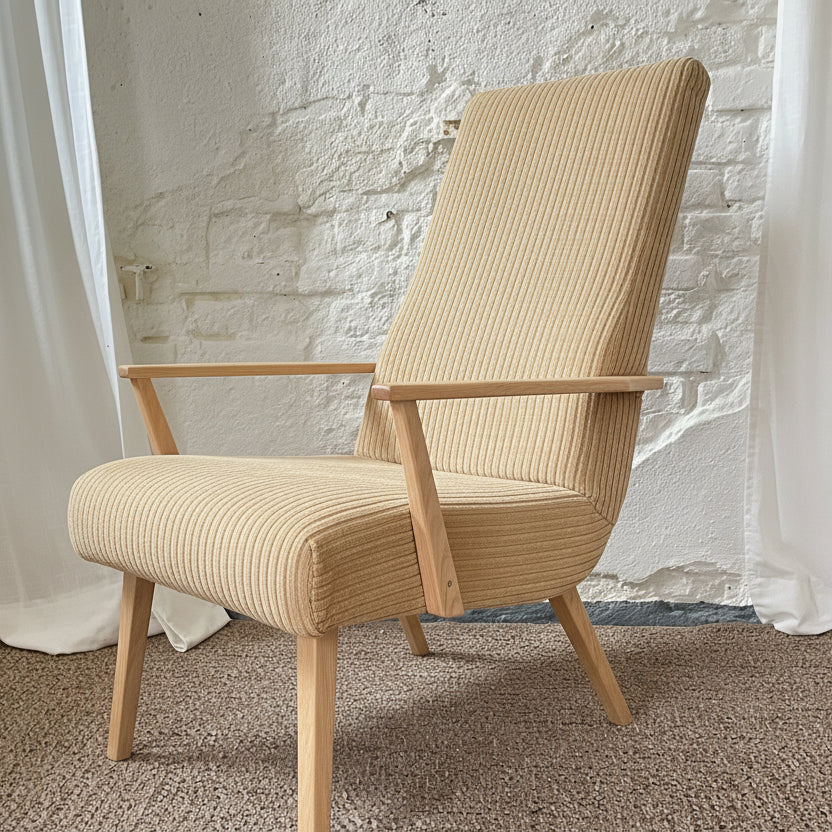 Mid Century Sessel mit hoher Lehne - individuell