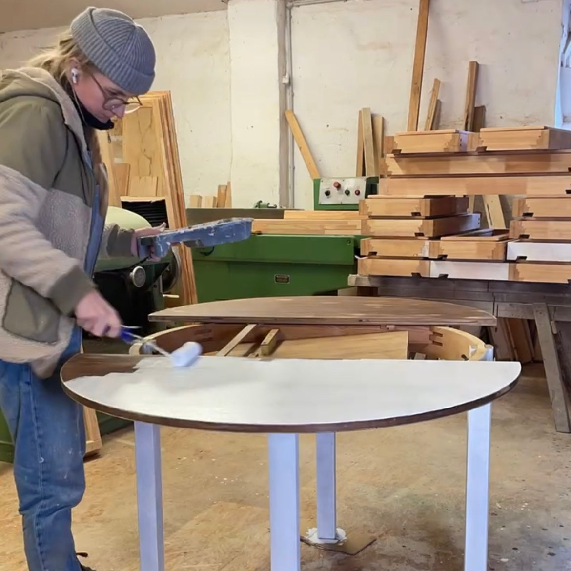 Schmuck-Tray aus Holz | Handaufbereitetes Unikat in Rosé