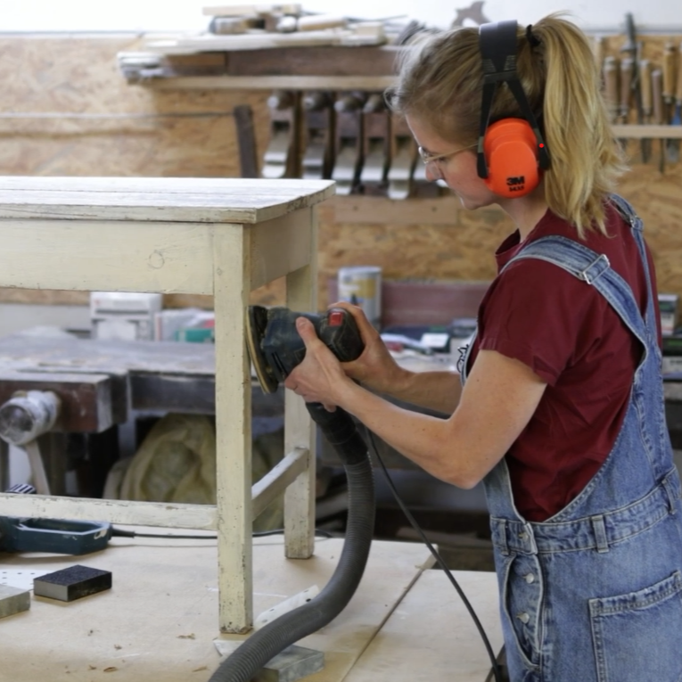 Handtuchleiter aus Holz natur Dekoleiter