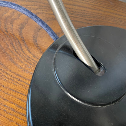 Helion Tischleuchte Bakelit Arnstadt | Schwarze Vintage Lampe