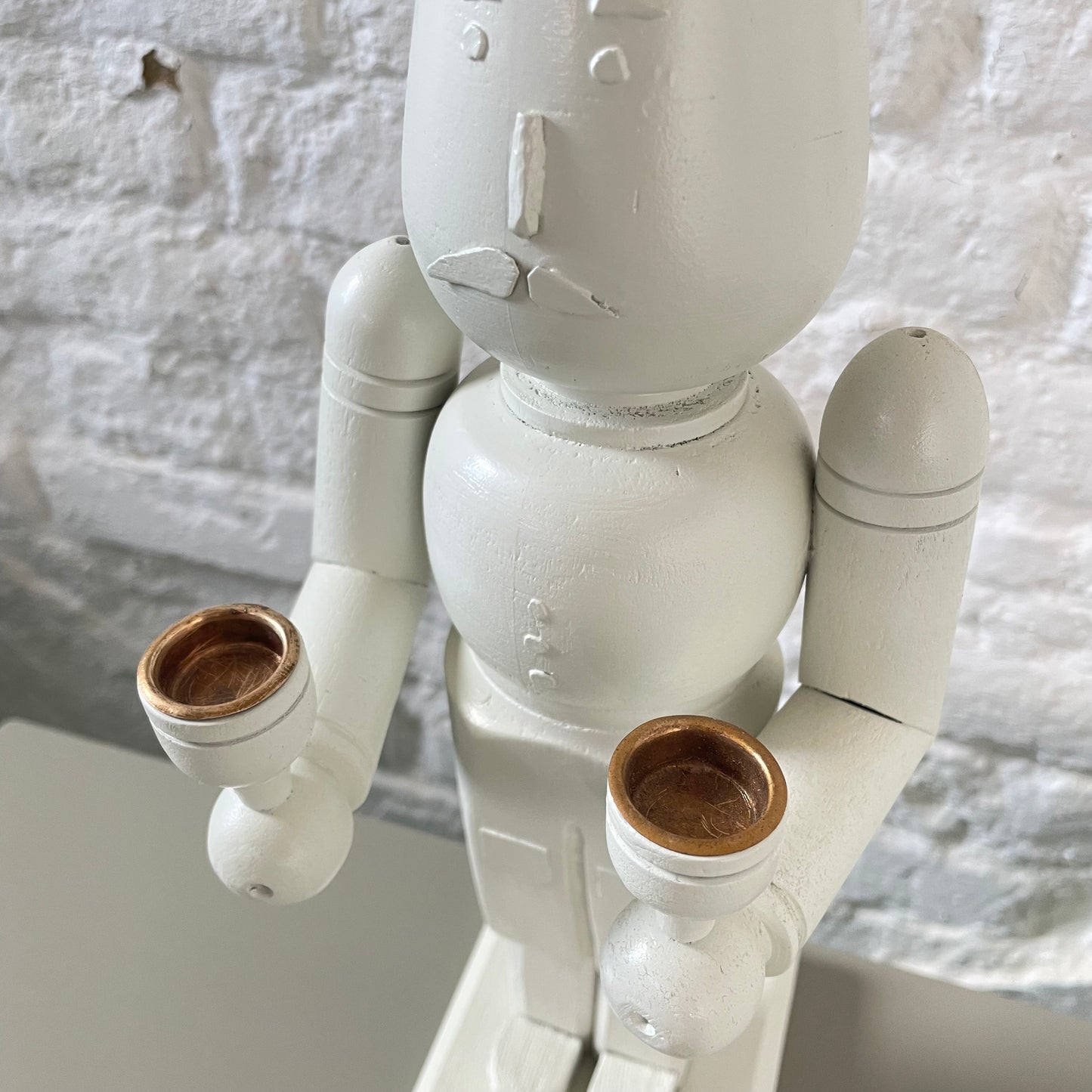 Figur Cremeweiß Kerzenhalter