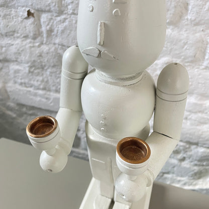 Figur Cremeweiß Kerzenhalter