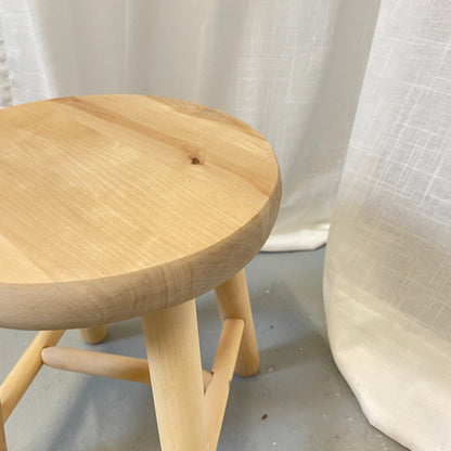 Kinderhocker Massivholz Ahorn