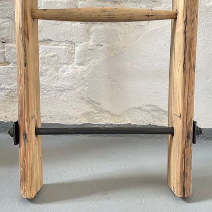 Handtuchleiter aus Holz natur Dekoleiter