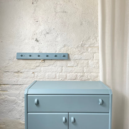 Garderobe Schlüsselbrett hellblau