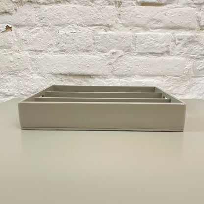 Stifteablage aus Holz Handaufgearbeiteter Secondhand Organizer