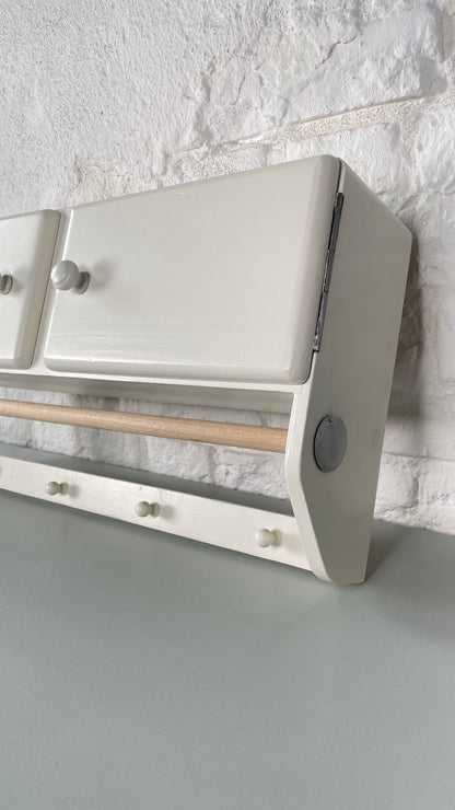 Vintage Küchenregal aus den 50er Jahren Wandregal mit Türen