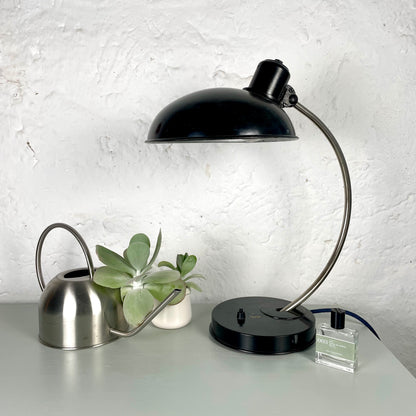 Helion Tischleuchte Bakelit Arnstadt | Schwarze Vintage Lampe