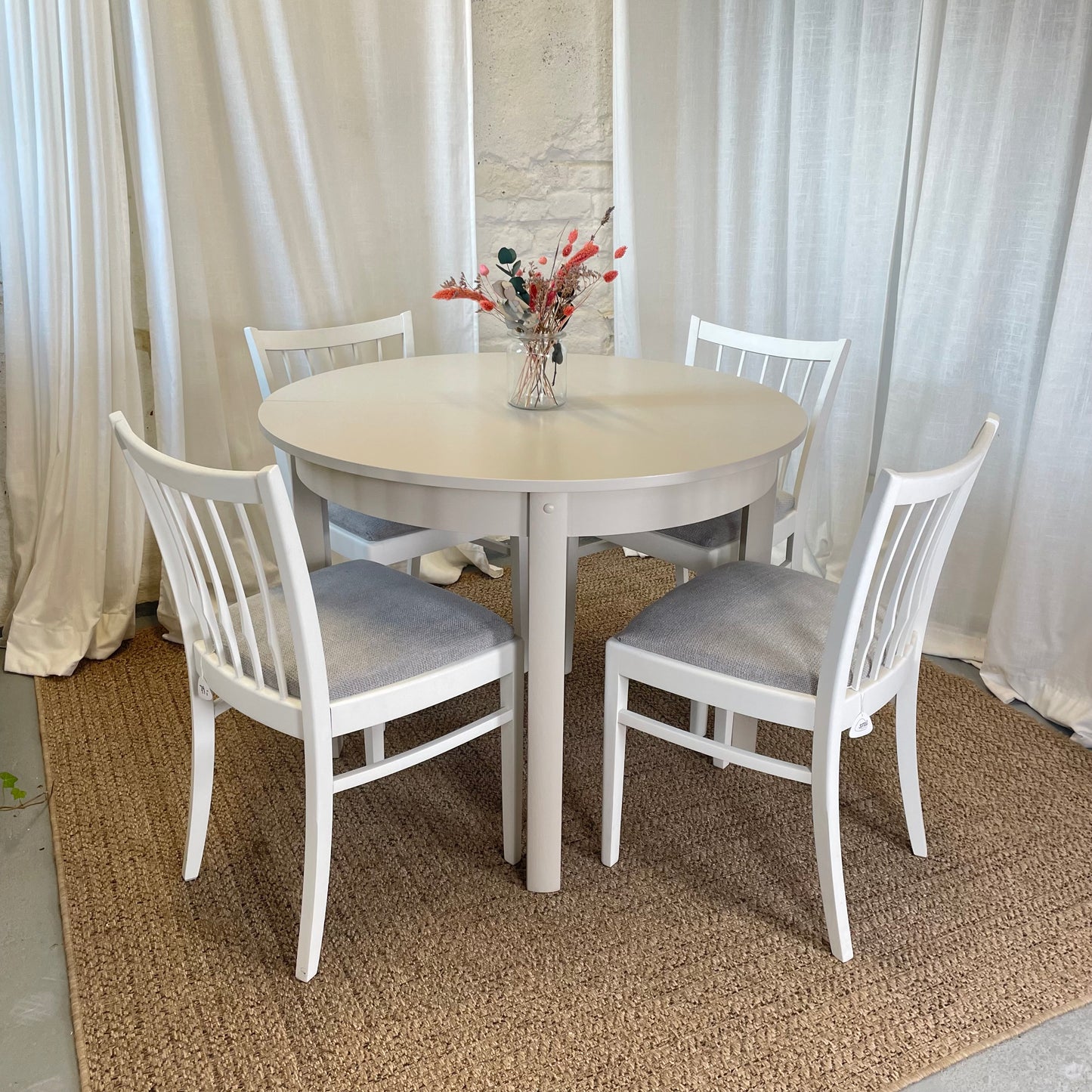 Esstischstühle aus Holz mit Polster - Handaufgearbeitet