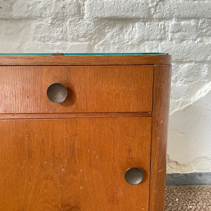 Nachttisch 50er Jahre aus Massivholz - individuell