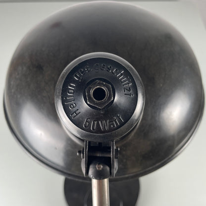 Helion Tischleuchte Bakelit Arnstadt | Schwarze Vintage Lampe