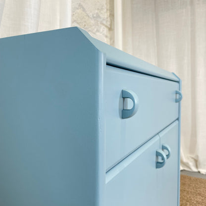 Schuhschrank Kommode hellblau