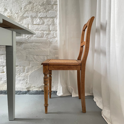 Stuhl mit Rohrgeflecht Esstischstuhl Dining Chair Retro Vintage