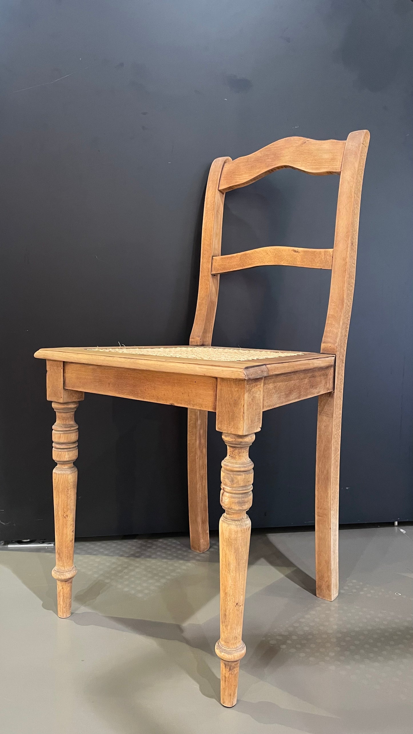 Stuhl mit Rohrgeflecht Esstischstuhl Dining Chair Retro Vintage