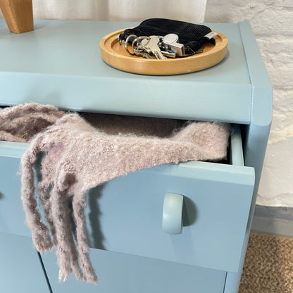 Schuhschrank Kommode hellblau