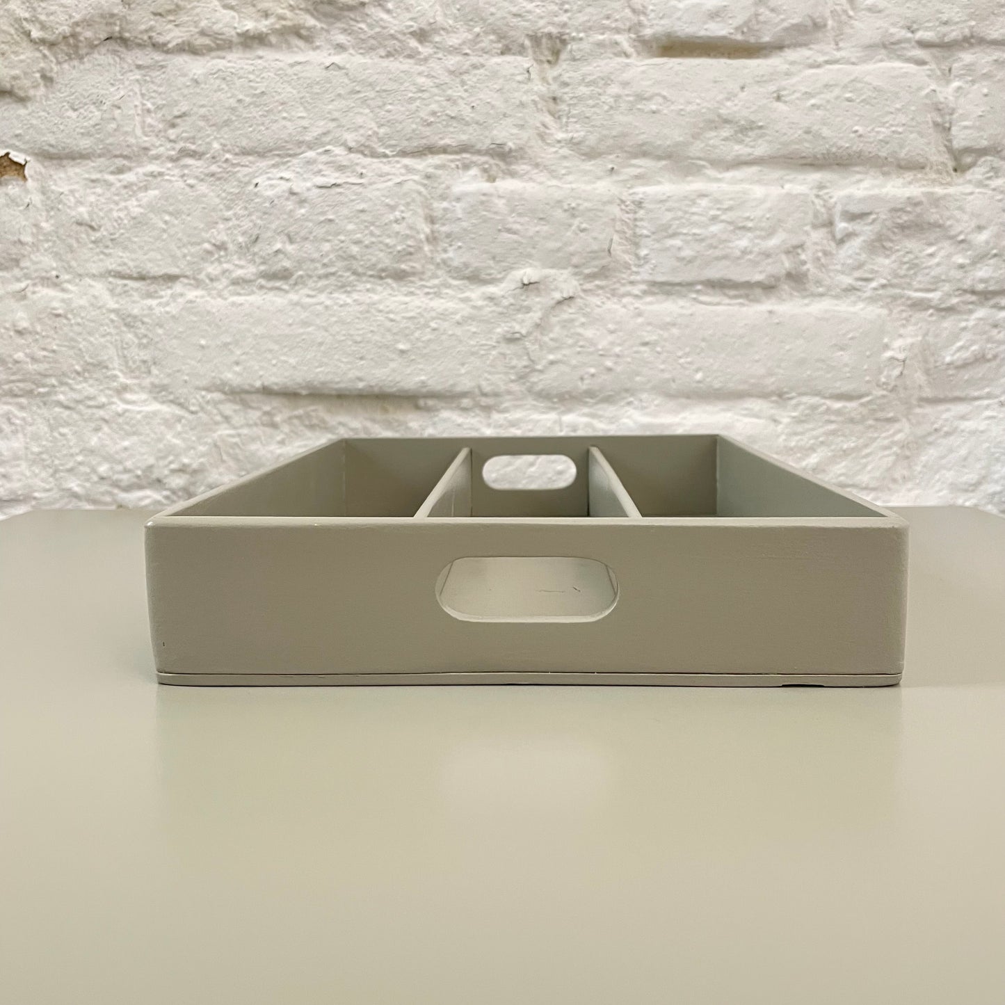 Stifteablage aus Holz Handaufgearbeiteter Secondhand Organizer