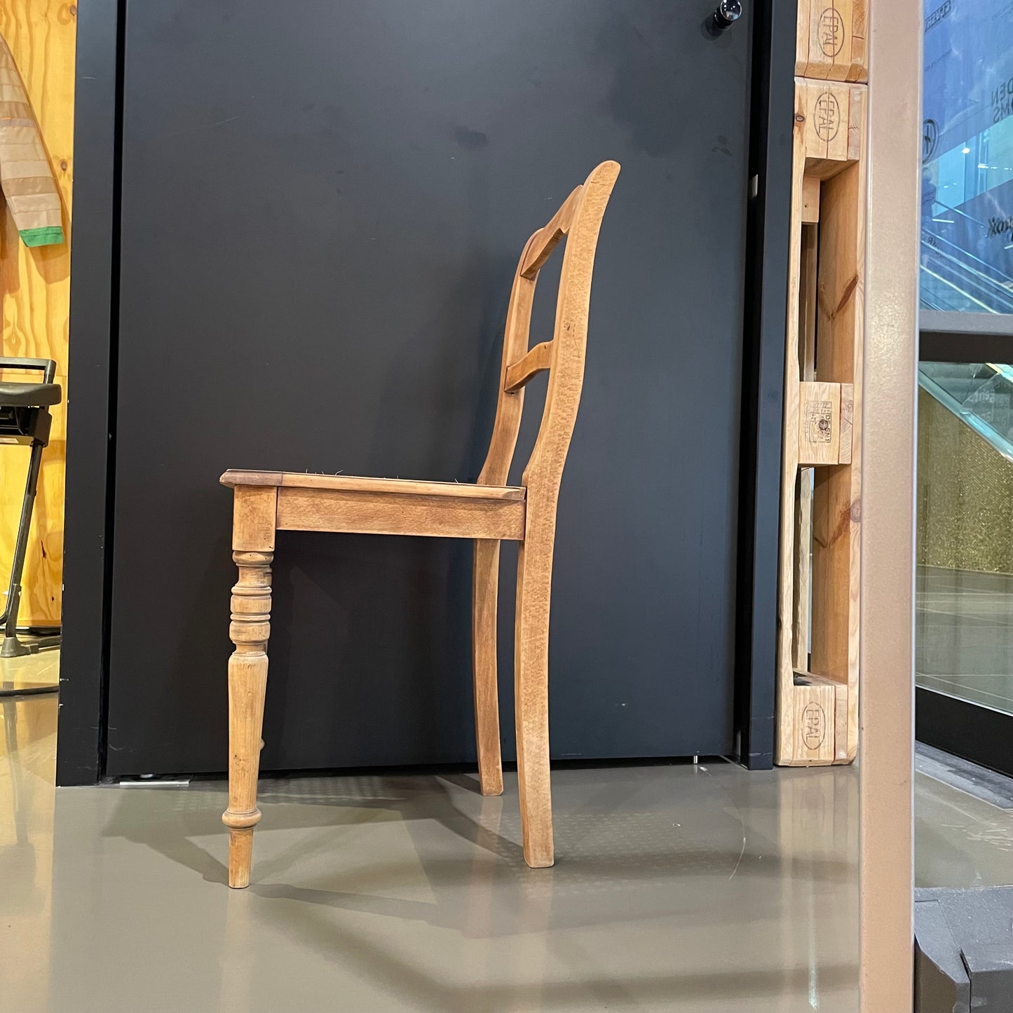 Stuhl mit Rohrgeflecht Esstischstuhl Dining Chair Retro Vintage