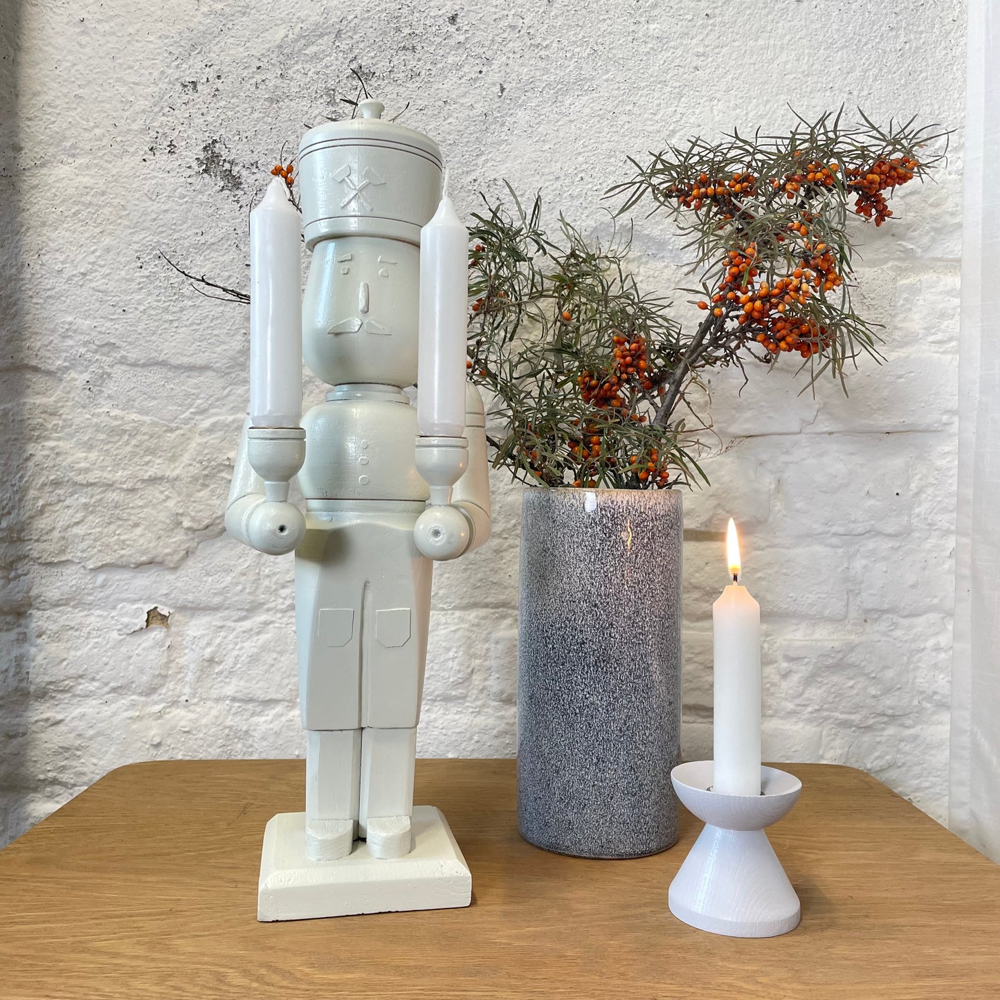 Figur Cremeweiß Kerzenhalter