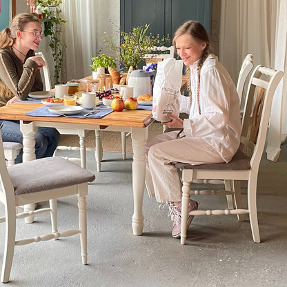 Esstischset mit Ausziehtisch + 6 Stühlen
