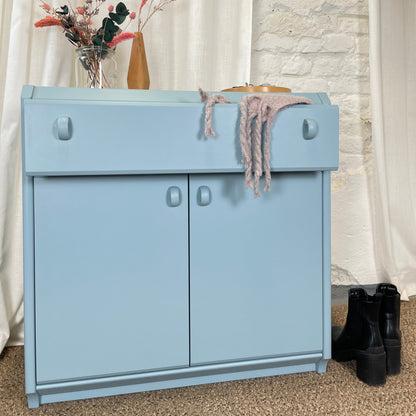 Schuhschrank Kommode hellblau