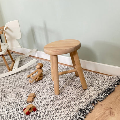 Kinderhocker Massivholz Ahorn