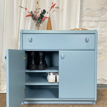 Schuhschrank Kommode hellblau