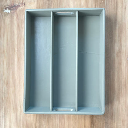Stifteablage aus Holz Handaufgearbeiteter Secondhand Organizer