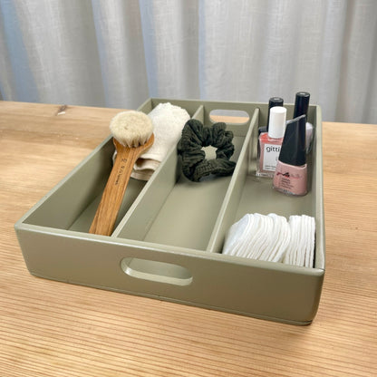 Stifteablage aus Holz Handaufgearbeiteter Secondhand Organizer