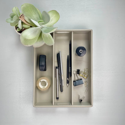 Stifteablage aus Holz Handaufgearbeiteter Secondhand Organizer