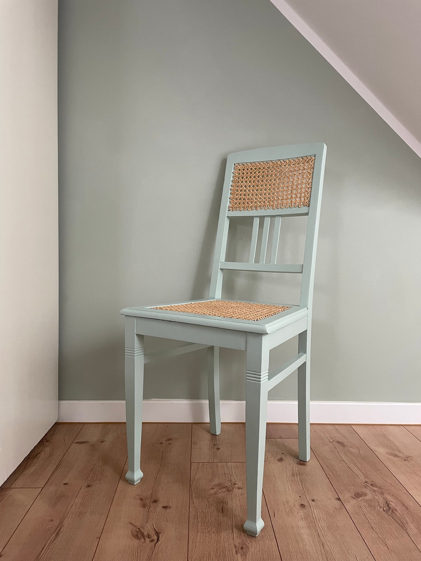 Stuhl mit Rohrgeflecht Esstischstuhl Dining Chair Retro Vintage