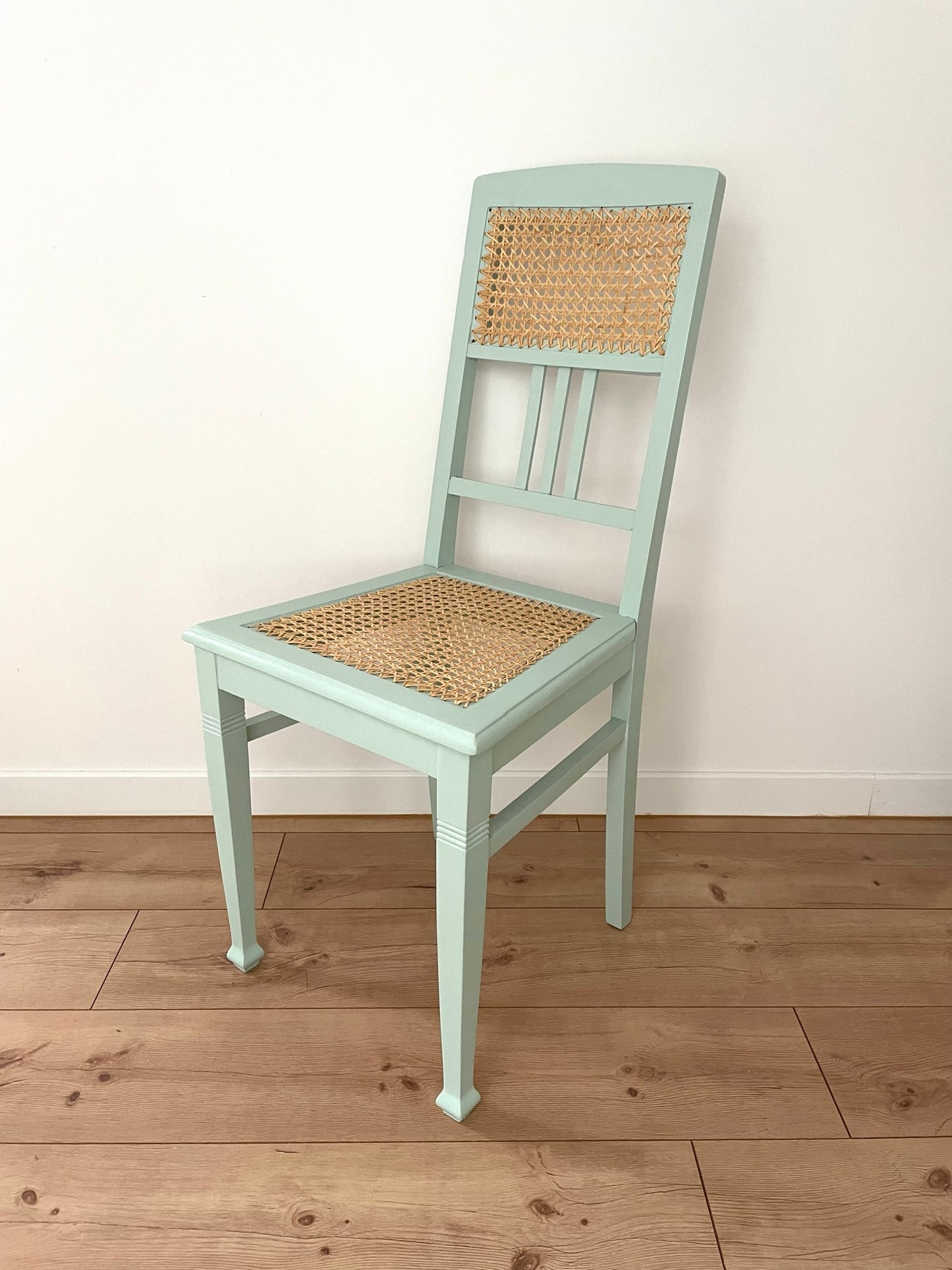 Stuhl mit Rohrgeflecht Esstischstuhl Dining Chair Retro Vintage