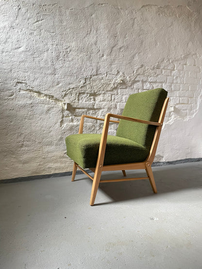 Vintagesessel Polstersessel Cocktailsessel 50er Jahre grün