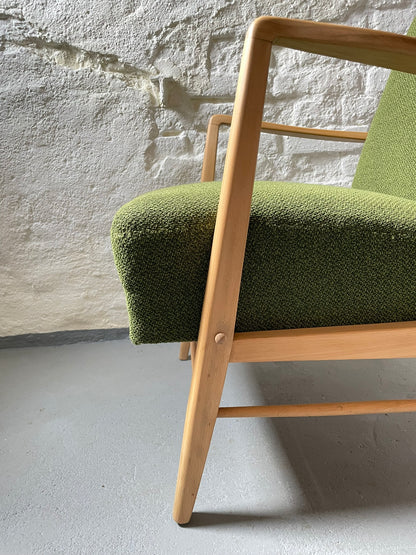 Vintagesessel Polstersessel Cocktailsessel 50er Jahre grün