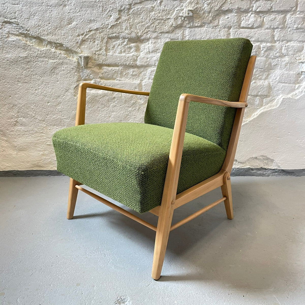 Vintagesessel Polstersessel Cocktailsessel 50er Jahre grün – smü DESIGN